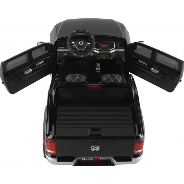 BABYHOPE 441A QUATTRO 4X4 2x12V 9AH KUMANDALI AKÜLÜ ARABA METALİK SİYAH - 3