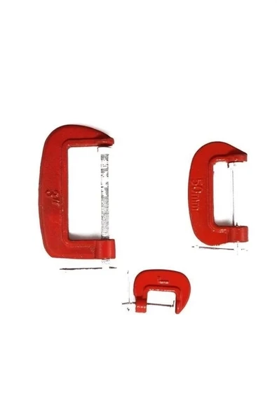 Doğrama Ve Metal Sıkma Sıkıştırma İçin 3lü Mini Mengene Aparat - Resim 4