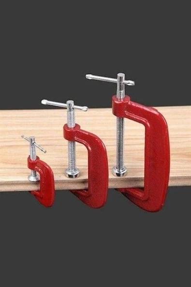 Doğrama Ve Metal Sıkma Sıkıştırma İçin 3lü Mini Mengene Aparat - Resim 6