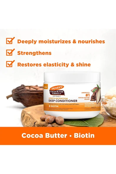 Palmers Saç Uzunluğunu Korumaya Yardımcı Saç Kremi 340GR - Resim 8