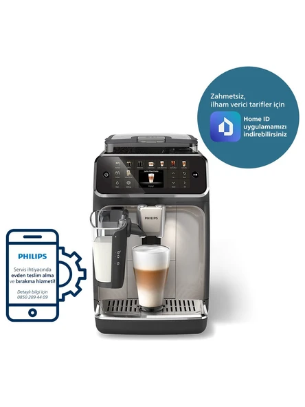 Philips 5500 Serisi LatteGo EP5547/90 Tam Otomatik Espresso Makinesi - 8