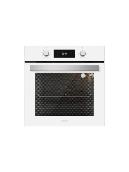 Silverline BO6504W01 - CS5349W01 - 3420 Classy 60 - MW9018W01 Beyaz Cam Ankastre Set - Resim 2