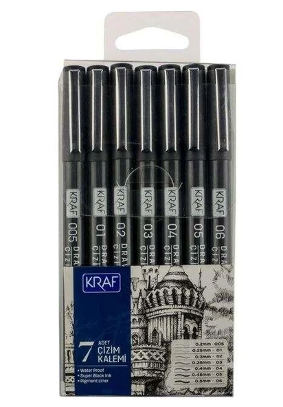 KRAF CIZIM KALEMI 7LI SET (222)