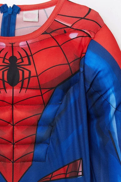 Life For Moda Erkek Çocuk Spiderman Kostümü Kaslı Maskeli Örümcek Adam Kostümü Parti Kıyafeti - 6