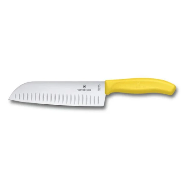 Victorinox  VT 6.8526.17L8B Santoku Bıç.17 Cm Fıbrox,Sarı Blister