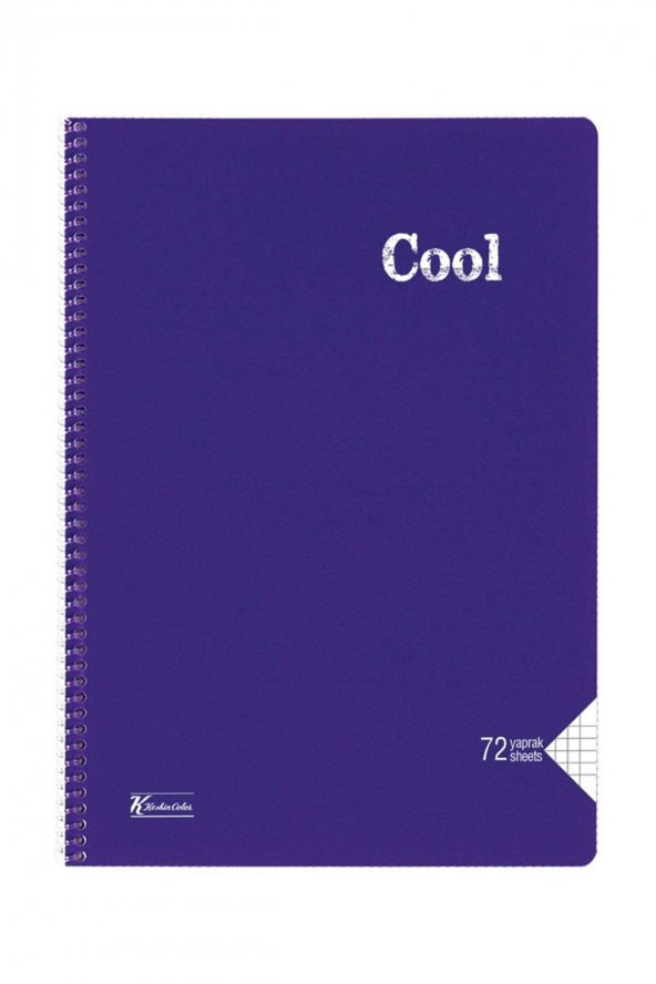 Keskin Color Cool 72 Yaprak Kareli A4 Plastik Kapak Spiralli Defter - 2