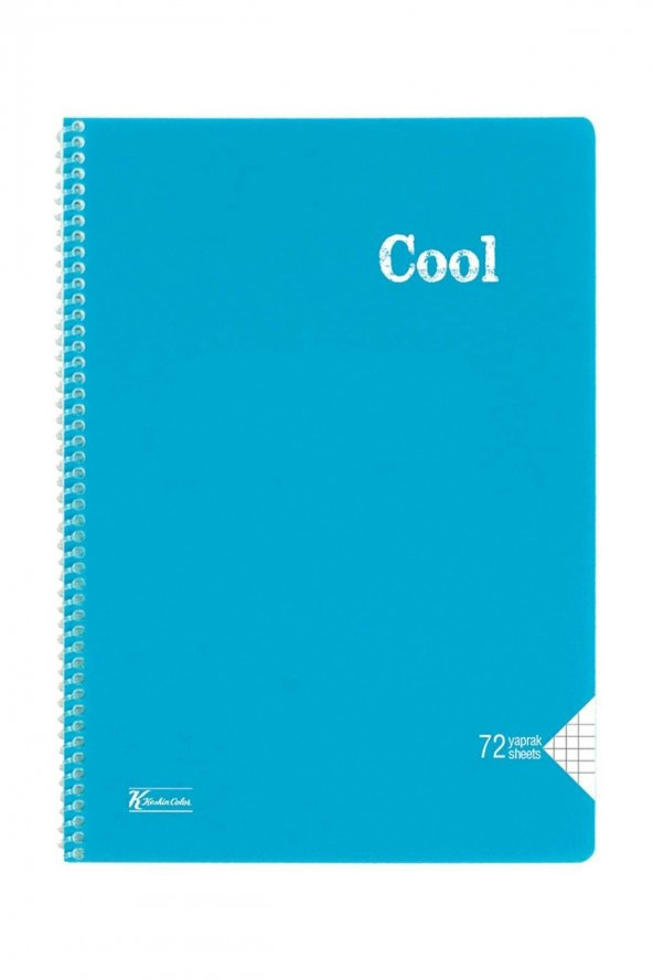Keskin Color Cool 72 Yaprak Kareli A4 Plastik Kapak Spiralli Defter - 3
