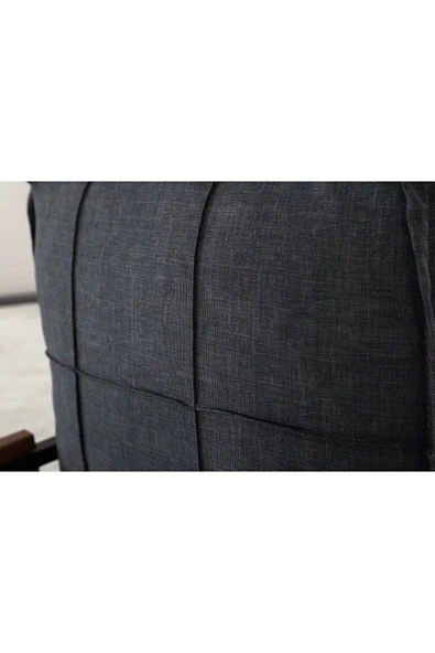 Mygusi "" Hayal Balkon, Bahçe, Cafe - Metal Kanepe Koltuk Takımı - 2+1+1 Antrasit - Resim 6