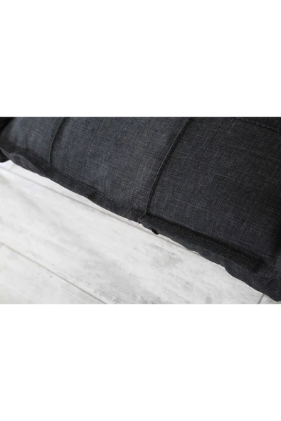 Mygusi "" Hayal Balkon, Bahçe, Cafe - Metal Kanepe Koltuk Takımı - 2+1+1 Antrasit - Resim 5