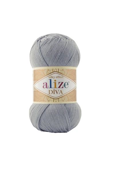 Alize 5 Adet Alize Diva 355 Gümüş