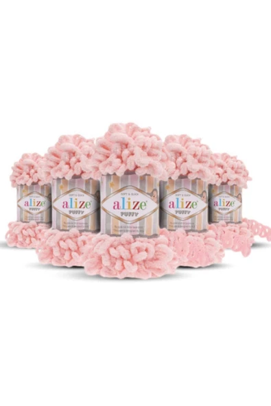 Öykü Tuhafiye Alize Puffy 340 Pudra Pembe 5 Adet