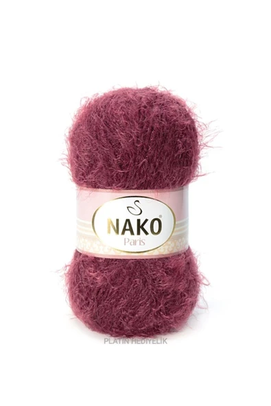 Alize ( 5 Adet ) Nako Paris 11273 Bordo El Örgü Iplikleri Yelek Hırka Bere Ipi Atkı Kazak Ipliği