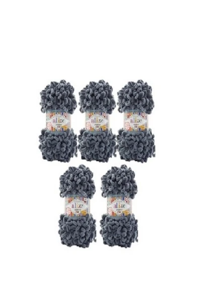 Alize 5 Adet Alize Puffy Fine (küçük ilmekli) El Örgü İpliği (5'li Paket) Renk No:87 ürün görseli 1