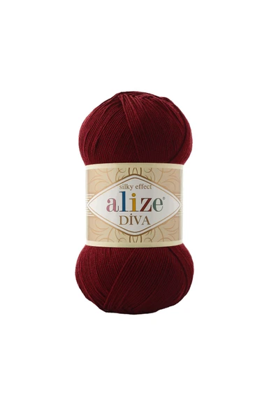 Alize 5 Adet Alize Diva 57 Bordo ürün görseli 1