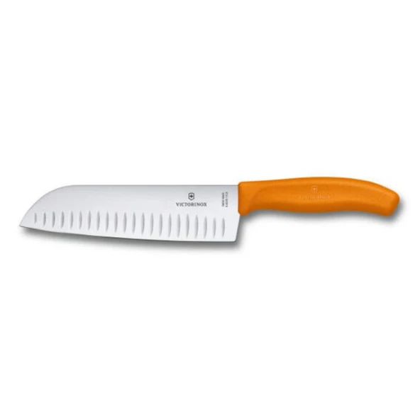 Victorinox  VT 6.8526.17L9B Santoku Bıç.17 Cm Fıbrox,Turuncu Blister