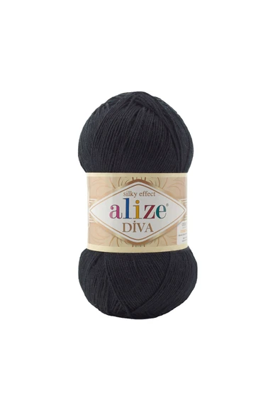 Alize 5 Adet Alize Diva 60 Siyah