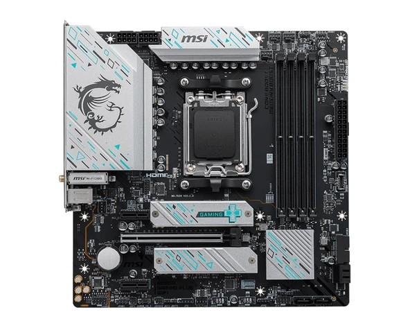 MSI B650M GAMING PLUS WIFI DDR5 7200MHZ(OC) HDMI DP M.2 MATX AM5 - 2