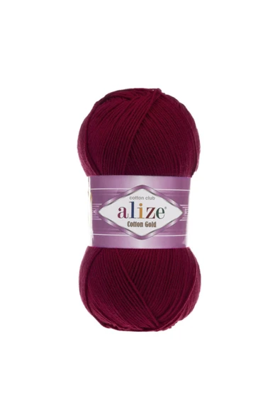 CLK Cotton Gold Alize 5 Li Yumak Cotton Gold 57 Bordo ( 5 Adet Yumak )