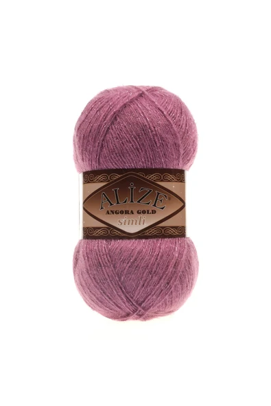 Alize Angora Gold Simli 28 Gül Renk El Örgü Ipi - 5 Adet - 2