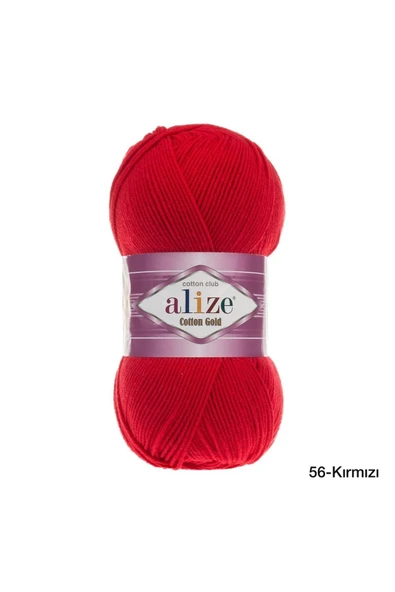 berceste Alize Cotton Gold 56 - Kırmızı - 100 gr