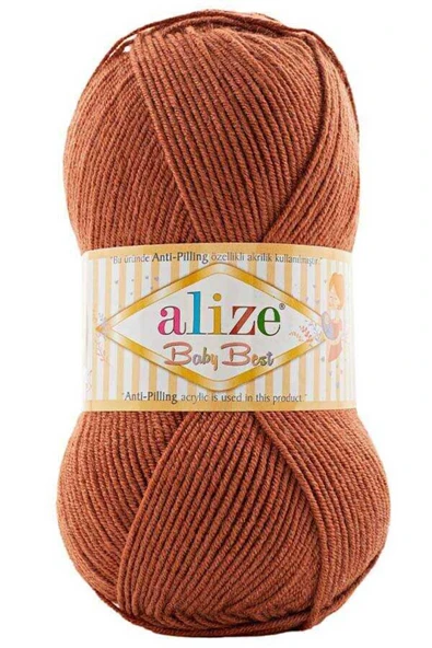Alize ALİZE BABY BEST 100 GR. 1 ADET 572 KIZIL KAHVE
