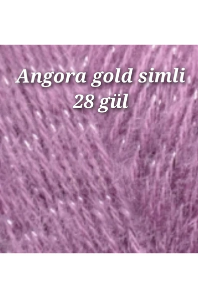 Alize Angora Gold Simli 28 Gül Renk El Örgü Ipi - 5 Adet - 3