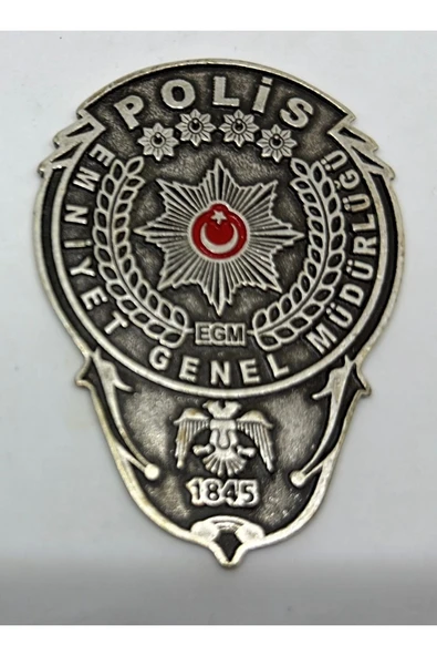 Trendcüzdan Klasik Cüzdan Mat Gümüş Kaplama Rozetli - 2