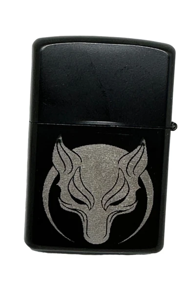 Trendcüzdan Börü Kurt Çakmak Anahtarlık Cüzdan Isme Özel Hediye Seti - 3