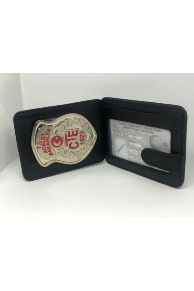 Trendcüzdan Cte Adalet Bakanlığı Kredi Kartlık Hakiki Deri