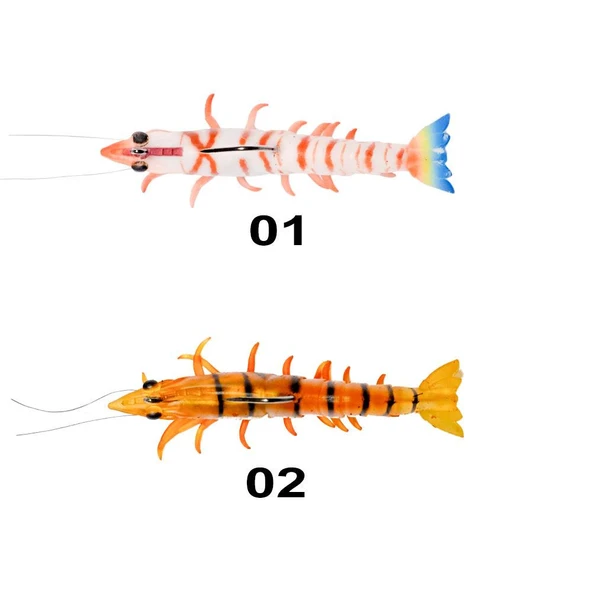Ryuji Real Shrimp 7.6cm 12g Silikon Karides Yem - 4