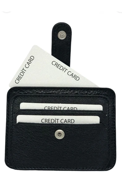 Trendcüzdan Gazeteciler Cemiyeti Çıtçıtlı Kredi Kartlık Hakiki Deri - 3