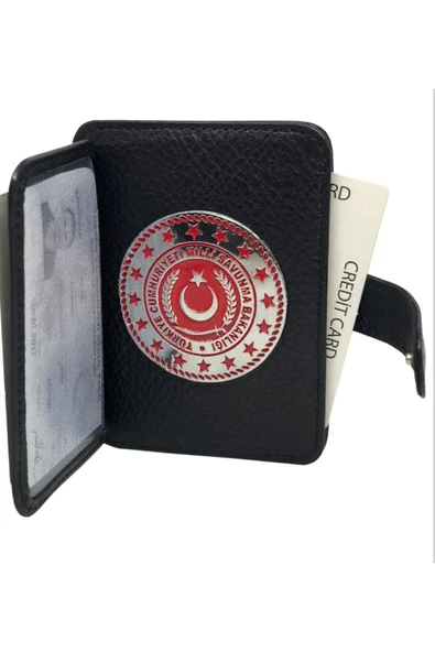 Trendcüzdan MİLLİ SAVUNMA BAKANLIĞI ÇITÇITLI KREDİ KARTLIK HAKİKİ DERİ - 2