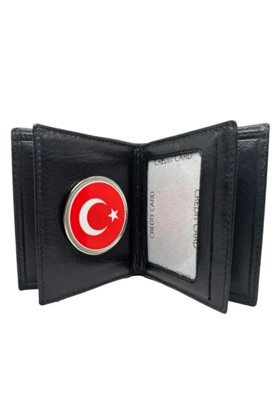 Trendcüzdan AYYILDIZ BAYRAK TÜRKİYE CÜZDAN HAKİKİ DERİ
