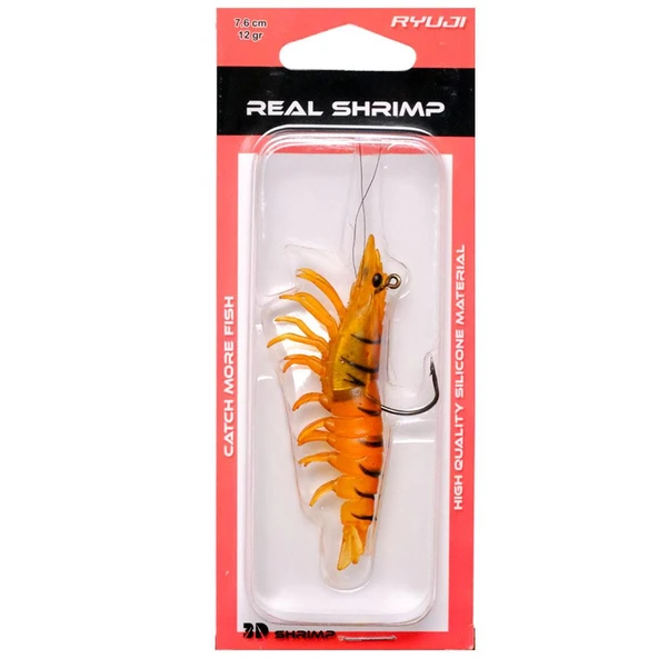 Ryuji Real Shrimp 7.6cm 12g Silikon Karides Yem - 5