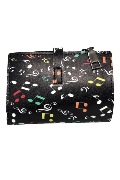 Trendcüzdan Müzik Nota Desenli Cüzdan - 3