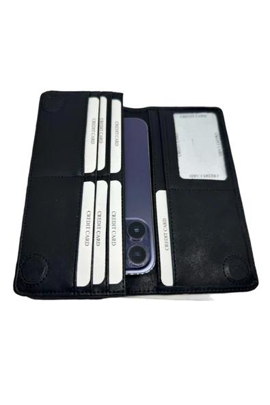 Trendcüzdan Telefon Bölmeli Unisex Cüzdan - Resim 7
