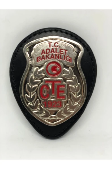 Trendcüzdan Cte Adalet Bakanlığı Rozetli Maşalı Kemer Rozeti Hakiki Deri