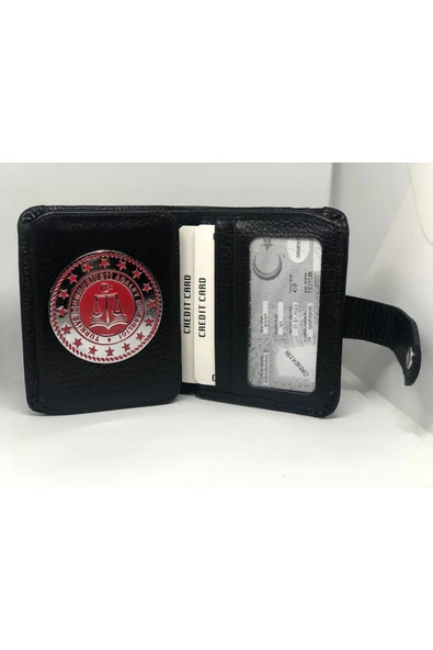 Trendcüzdan Adalet Bakanlığı Rozetli Çıtçıtlı Cüzdan - 5
