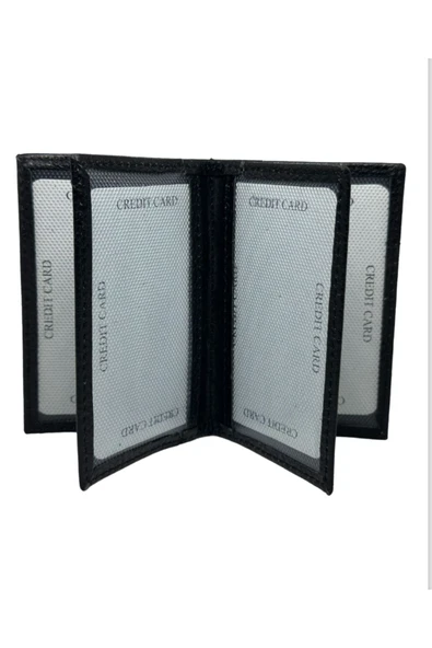 Trendcüzdan SÜPER MİNİ KREDİ KARTLIK ROZETLİ HAKİKİ DERİ - 3