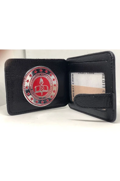 Trendcüzdan Milli Eğitim Bakanlığı Rozetli Kredi Kartlık Hakiki Deri