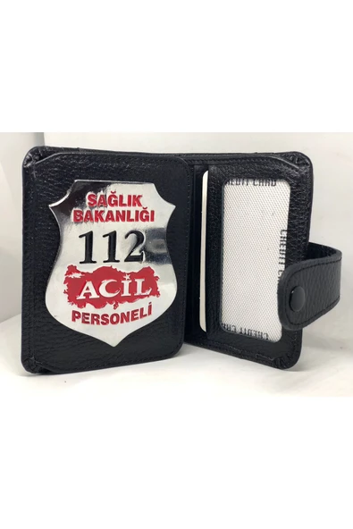 Trendcüzdan SAĞLIK BAKANLIĞI 112 ACİL SERVİS PERSONELİ ÇITÇITLI CÜZDAN HAKİKİ DERİ