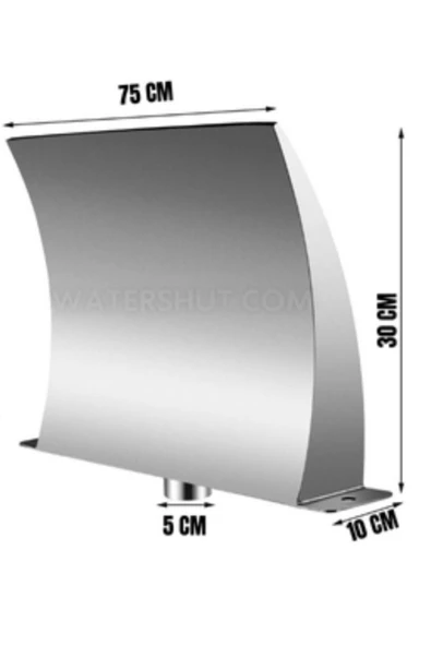 waterfall Watershut 75 Cm Duvar Tipi Kobra Şelale Bahçe Çeşmesi Fıskiye - 2