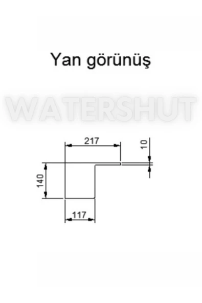 waterfall Watershut 50 Cm (2 ADET) Duvar Su Şelalesi Bahçe Tipi Duvar Çeşmesi Fıskiye (ET KALINLIĞI 1.5MM) - 6