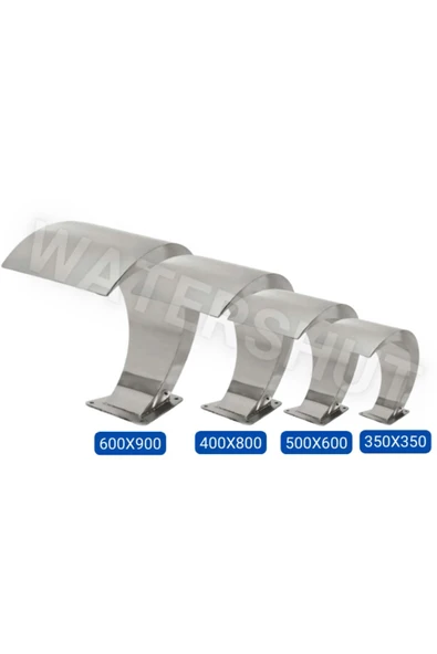 Şelale 500-600mm Havuz Tipi Su Perdesi Kobra Şelale - Paslanmaz Çelik (Et Kalınlığı 1,5mm) - 4