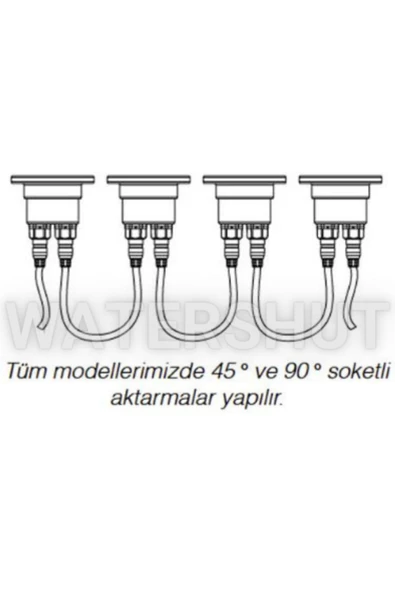 WATERSHUT 6W Nozul Lambası - Süs Havuzu Nozullu Lamba - 6