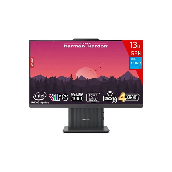 Ideacentre Aıo 27IRH9 Intel Core I7-13620H 16GB Ddr5 512GB SSD 27 Fhd IPS W11PRO F0HM00EXTRAll In One Bilgisayar