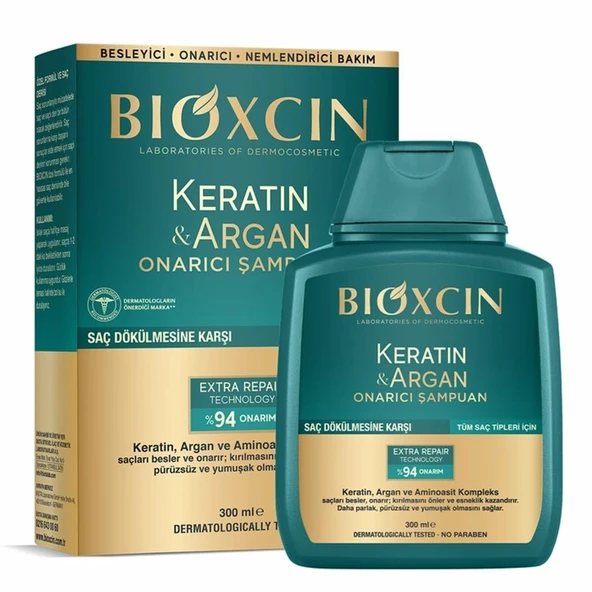 Bioxcin Şampuan Keratin Argan Onarıcı 300 ml