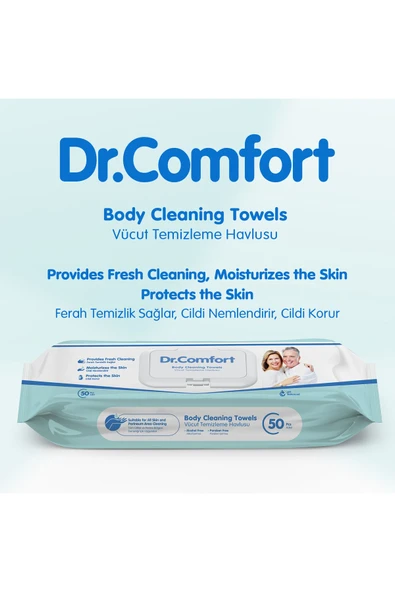 DR.COMFORT Vücut Temizleme Havlusu 50'li 1 Paket 50 Havlu - 2