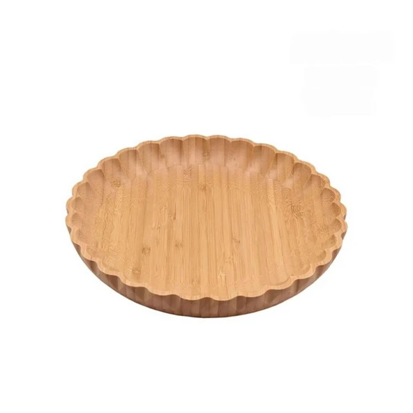 Mien Dayanıklı Bambu Tırtıklı Kenarlı Kase 20 Cm - 7B128 - 3