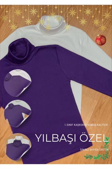 Boğazlı Kazak 2’lü Hazır Paket Mevsimlik Kurtarıcı Parça Pamuklu Balıkçı Yaka Şardonlu Slimfit